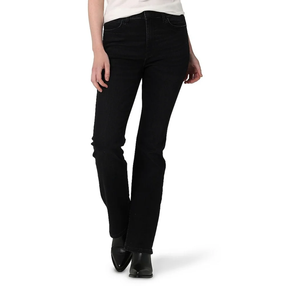 Wrangler Ladies' High-Rise Bootcut Jeans, Black, Size 14/34 - New - Picture 2 of 14